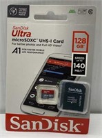 SanDisk 128GB MicroSD Card w/SD Adapter NEW