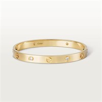 CARTIER LOVE bracelet, yellow gold (750/1000), set