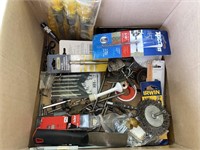 Box lot of assorted precision screwdrivers, wood