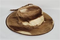 Real Fur Brimmed Hat Size 7