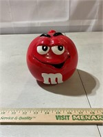 M & M candy jar