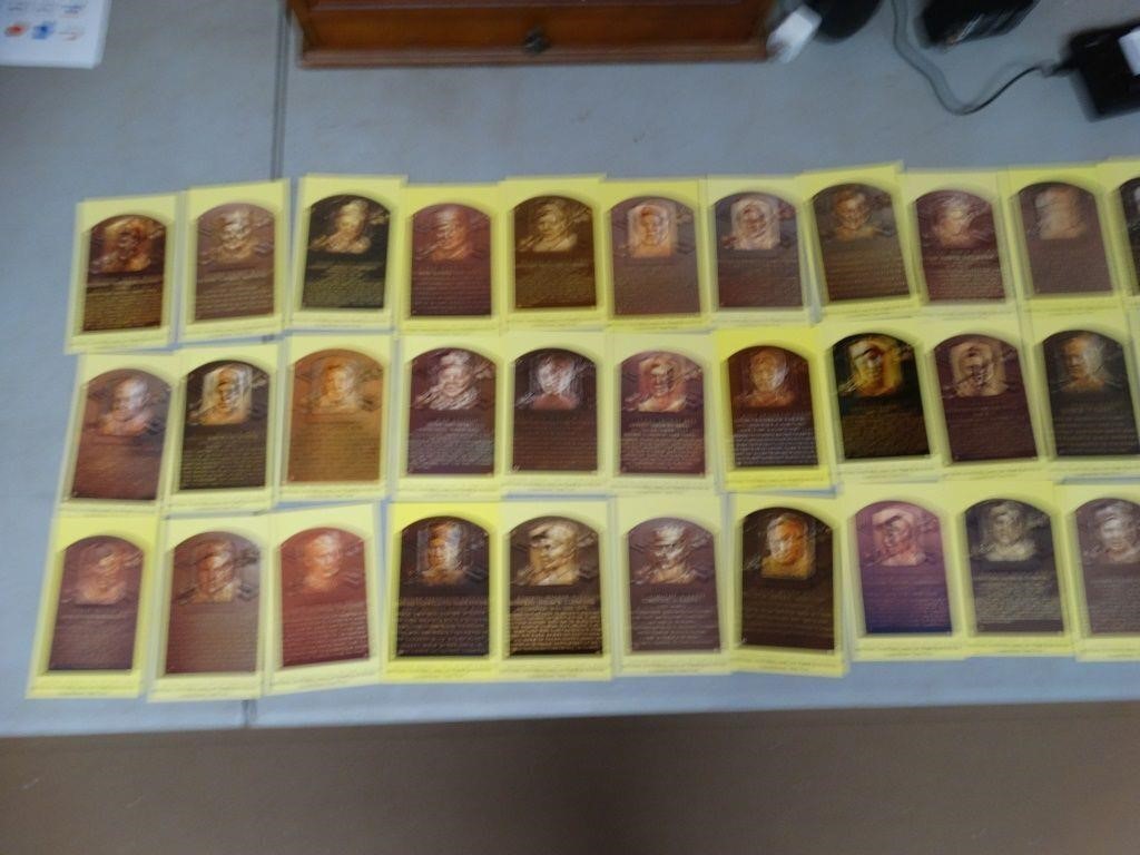 33 Baseball Hall of Fame Unused Post Cards