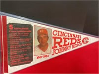 Cincinnati Reds Pennant Johnny Bench
