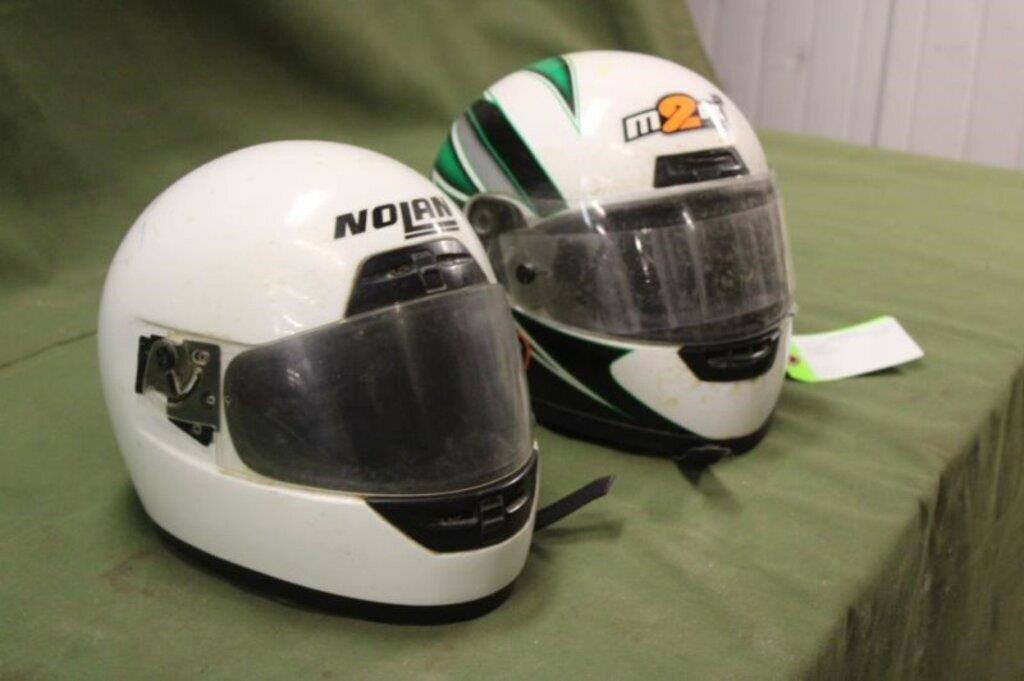 (2) Helmets Size XL