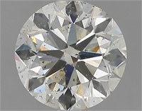 Gia Certified Round Cut 2.00ct I1 Diamond