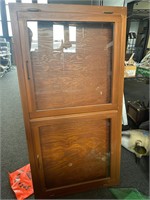Wood and glass display case