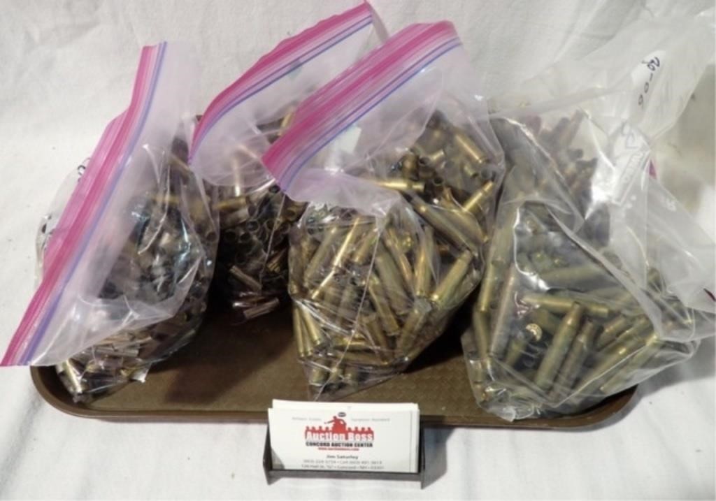 4 BAGS AMMO SHELLS W/ 38-SPECIAL, 308, 30-06