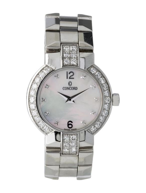 Concord La Scala Mother Of Pearl Ss Watch 26mm