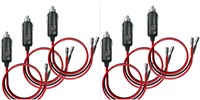 NEW $34 6PK 12V Male Plug Adapters w/Fuses