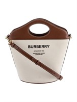 Burberry Monogram Canvas Bucket Bag