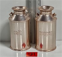 Tin Cannister Rose Gold S&P Shakers