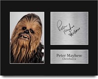 Star Wars Chewbacca Peter Mayhew Autograph Print