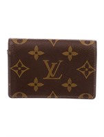 Louis Vuitton Brown Coated Canvas Coin Pouch