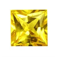 Genuine 0.35ct Square Yellow Sapphire