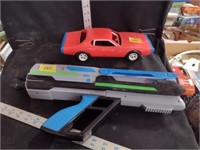 Plastic Car & Nerf Style Toy Gun