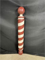 Vintage Wooden Barbers Pole