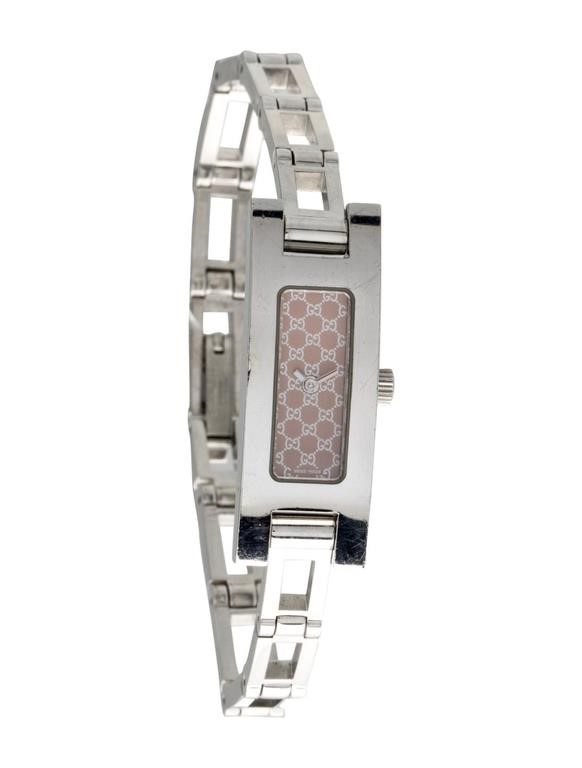 Gucci 3900 Series Pink & Silver Dial Ss Watch 12mm