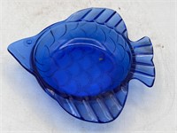 Hazel Atlas Cobalt Blue  Glass Fish