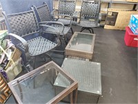 (4) Patio Chairs and (3) Table's