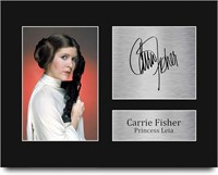 Star Wars Carrie Fisher Princess Leia Auto Print