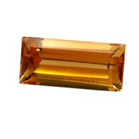 Genuine 10x6mm Long Octagon Golden Citrine
