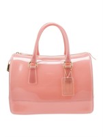 Furla Pink Pvc Top Handle Bag