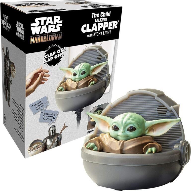 Star Wars Baby Yoda Talking Clapper Night Light