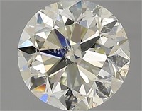 Gia Certified Round Cut 2.01ct Si2 Diamond