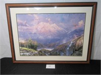 Majestic Mountain Painting w/ frame