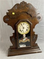 Pequegnat Clock with Key & Pendulum