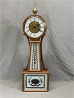 Banjo Clock with Key & Pendulum