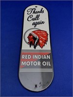 Red Indian Motor Oil Palm Push Plate