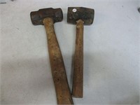 Rubber Mallet & 3 Lb Sledge Hammer
