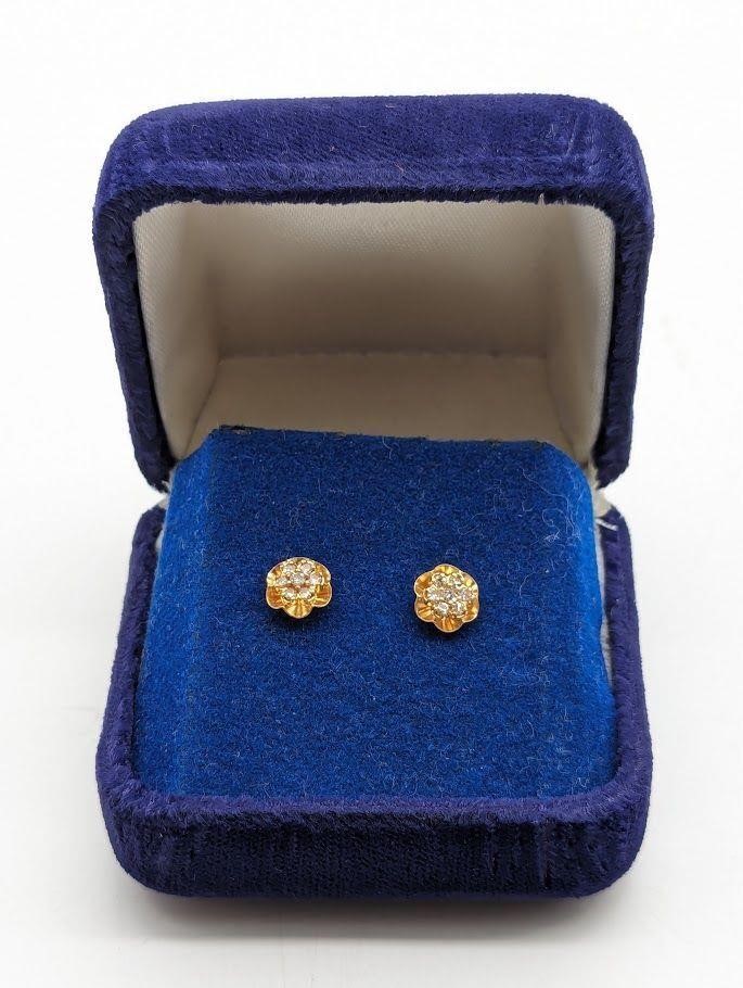 Diamond 14k Gold Earrings