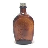 Vintage Bicentennial USA Themed Log Cabin Bottle