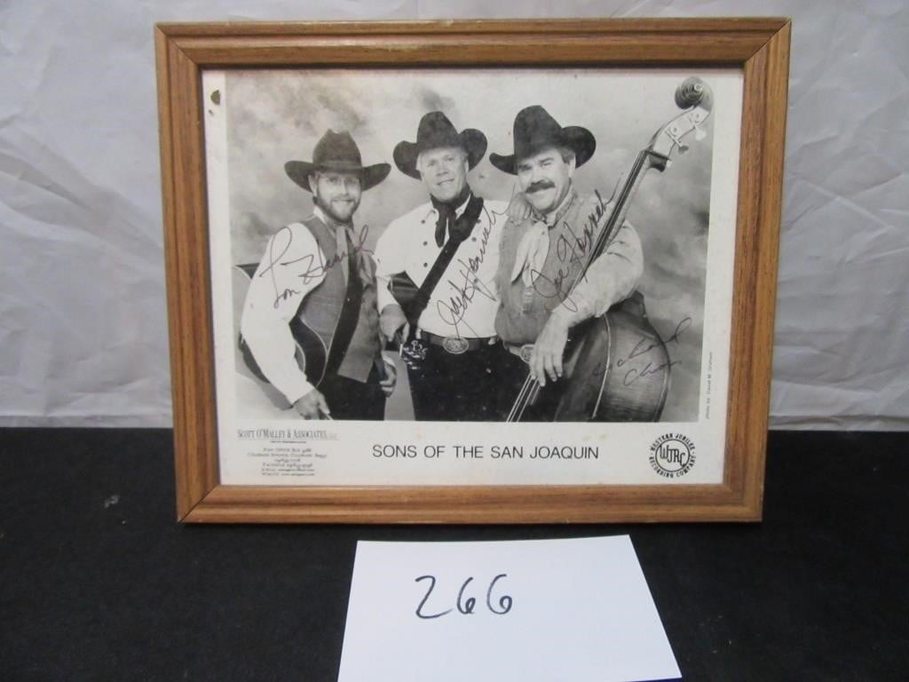 Sons of the San Joaquin, autographed