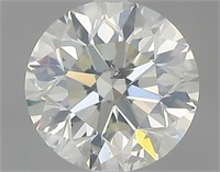 Gia Certified Round Cut .90ct Si2 Diamond