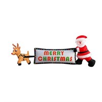 Joiedomi 3-ft Lighted Merry Christmas Inflatable