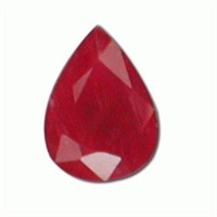 Genuine 4x3mm Pear Faceted Ruby