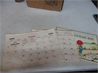 3 Vintage 1970's Calendars