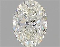 Gia Certified Oval Cut .90ct Si1 Diamond