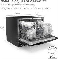 $282 - COMFEE’ Countertop Dishwasher, Energy Star