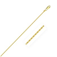 14k Gold Solid Rope Chain 1.25mm