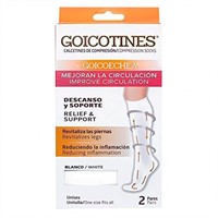 Goicotines Compression Socks Unisex 2 Pr White