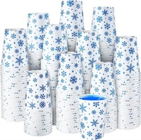 Snowflake Paper Cups 9 oz for Beverages (200)