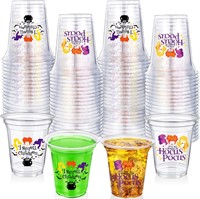 100 Pcs Halloween Disposable Cups 14oz Party