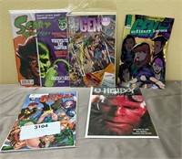 Lot of 5 Comic Books Gen 13 HellBoy Scary Monsters