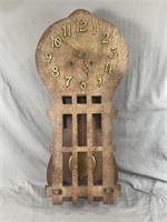 Sessions Wooden Wall Clock with Key & Pendulum