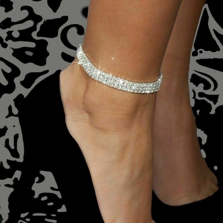 Ankle Bracelet Silver Plated Anklet Foot Jewelry