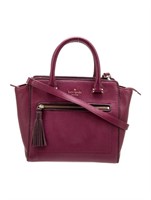 Kate Spade New York Purple Leather Top Handle Bag